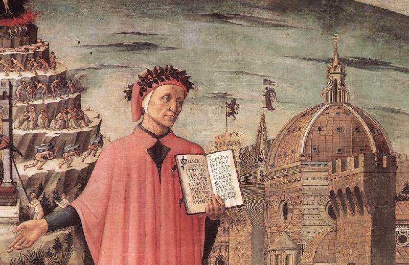 DOMENICO DI MICHELINO Dante and the Three Kingdoms (detail) fdgj France oil painting art